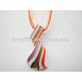 wholesale new arrival Lampwork Glass Pendant Necklace Lampwork glass Necklace italian murano glass pendant with wax cord